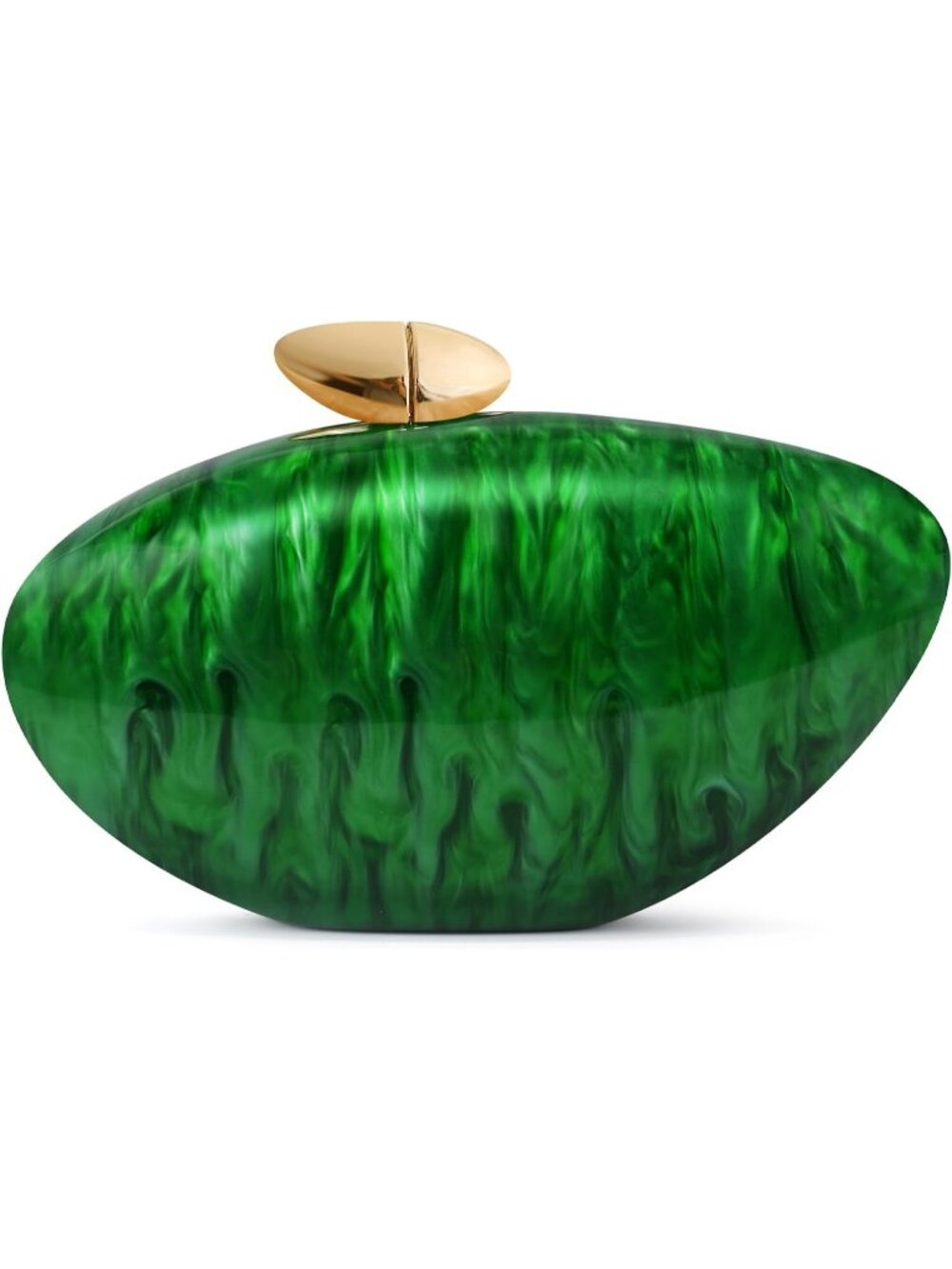 Women Marble-Green Stylish Acrylic Clutch with Chain Purse Formal Trendy Bag